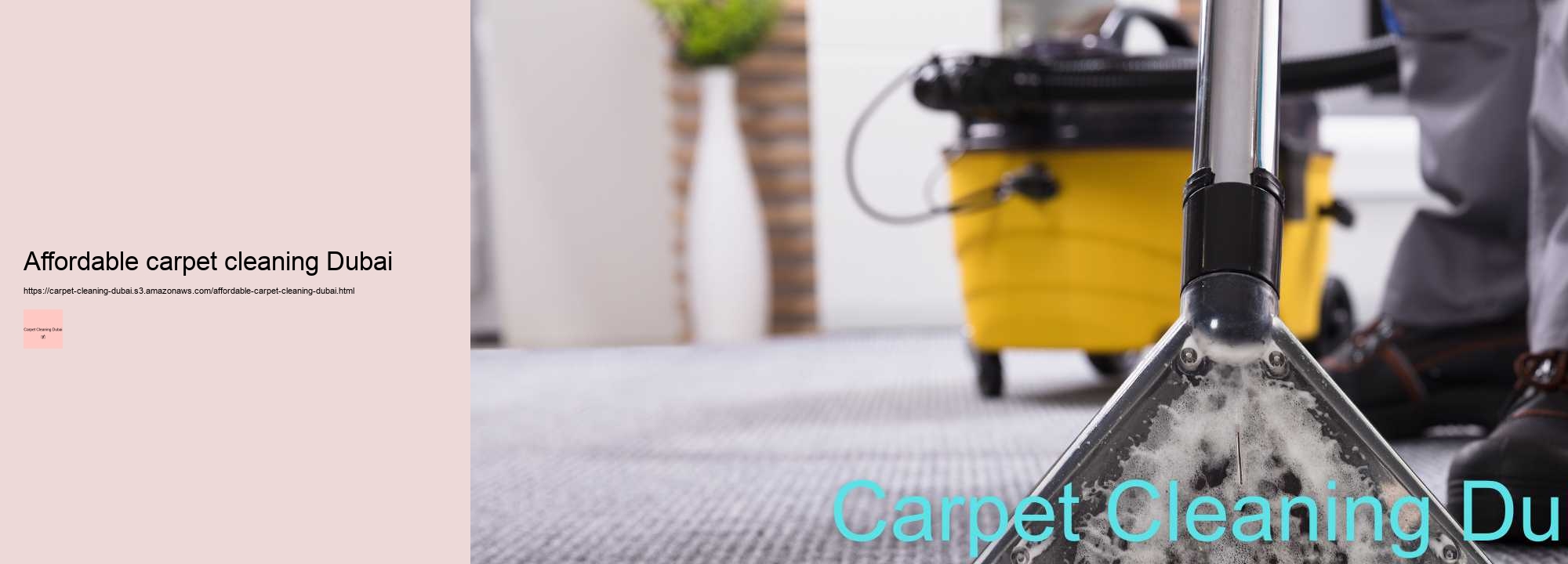 Affordable carpet cleaning Dubai