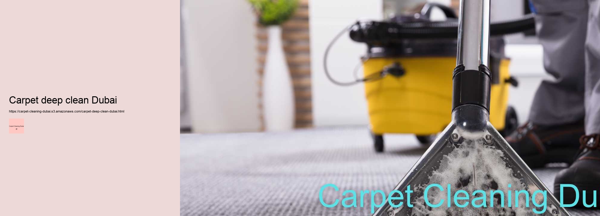 Carpet deep clean Dubai