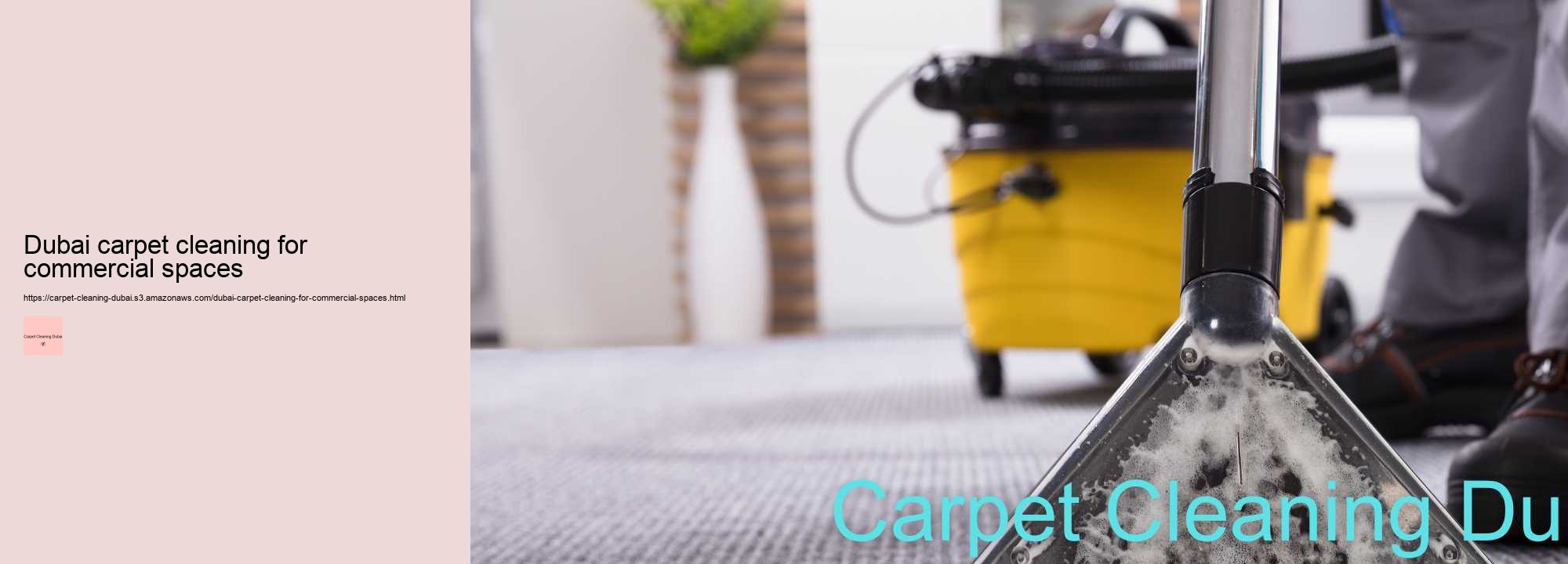 Dubai carpet cleaning for commercial spaces